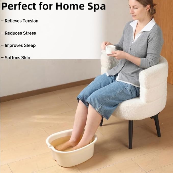 Ytterbium Foot Soaking Bath Basin, Large Massage Foot Soaking Tub, Plastic Home - Image 7