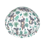 Funny Koala Shower Cap For Women Reusable Waterproof Double Layers Bath Cap by YUZEKABZ