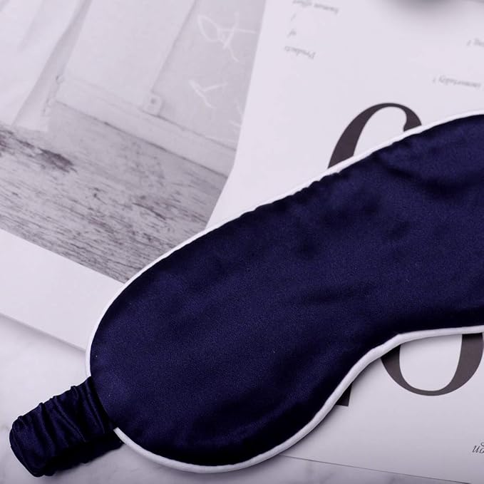 Silk Sleep Mask Light Blocking Luxury 100% Mulberry 19mm Silk Eye Mask Eye - Image 4
