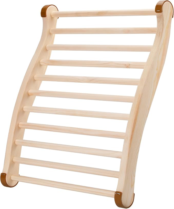 Sauna Backrest Sauna Accessories Wooden Slip-Resistant Non-Toxic Comfortable by TOLHYUN