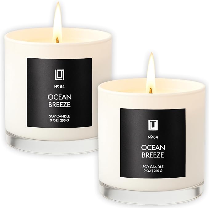 Lulu Candles | Ocean Breeze | Luxury Scented Soy Jar Candle | Hand Poured in by LULUCANDLES