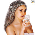 Super Big XXLarge Shower Cap 10 pcs Disposable Plastic Bath Cap Waterproof by senthair