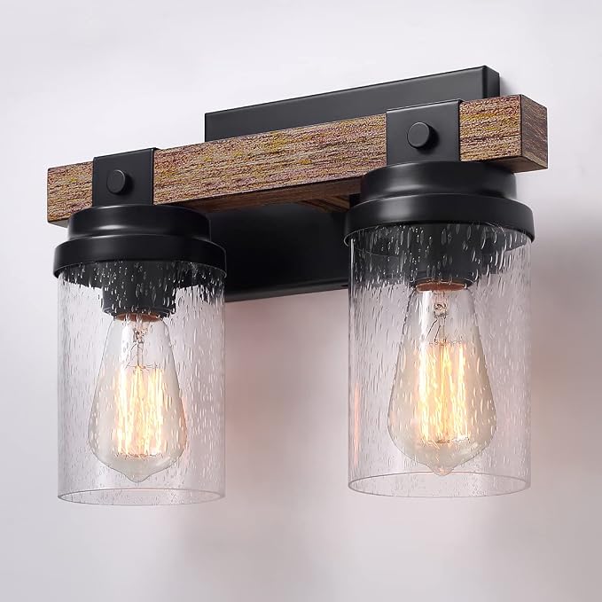 2-Light Farmhouse Vanity Lights - Image 8