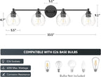 VONLUCE Bathroom Light Fixtures, 4-Light Bathroom Vanity Light - Image 5