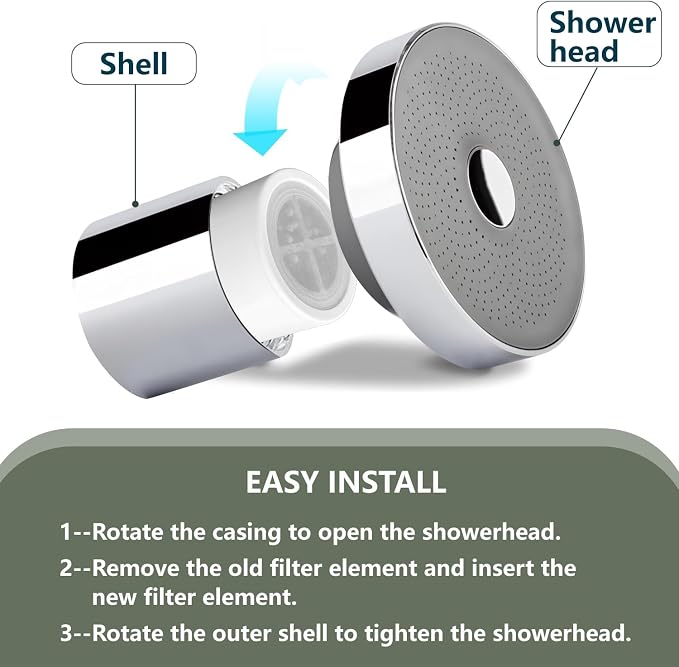 Replacement Filter Compatible For JOLIE Filtered Showerhead, High Output - Image 3