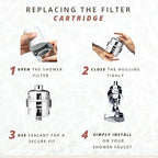 COLSEN Shower Filter Replacement cartridge – Universal Bath Water softener - Image 4