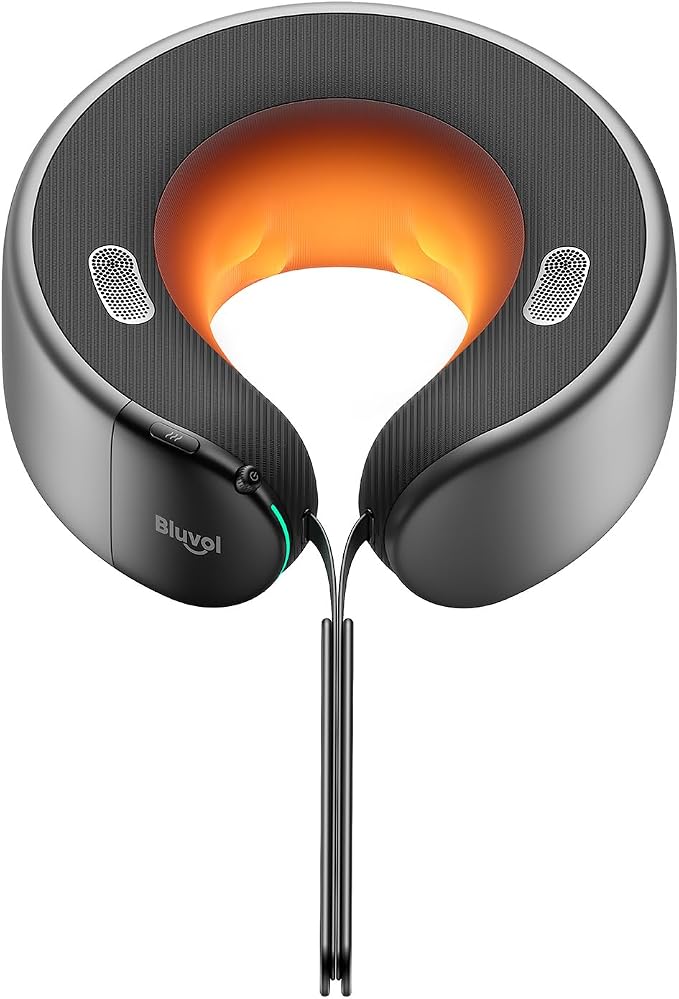 Bluvol Nest 10 Ultra Immersive Heated Neck Massager, Therapist-Style Deep by Bluvol