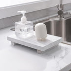 zoocatia Small Wood Tray Pedestal Stand Farmhouse Bathroom Decor Decorative - Image 8
