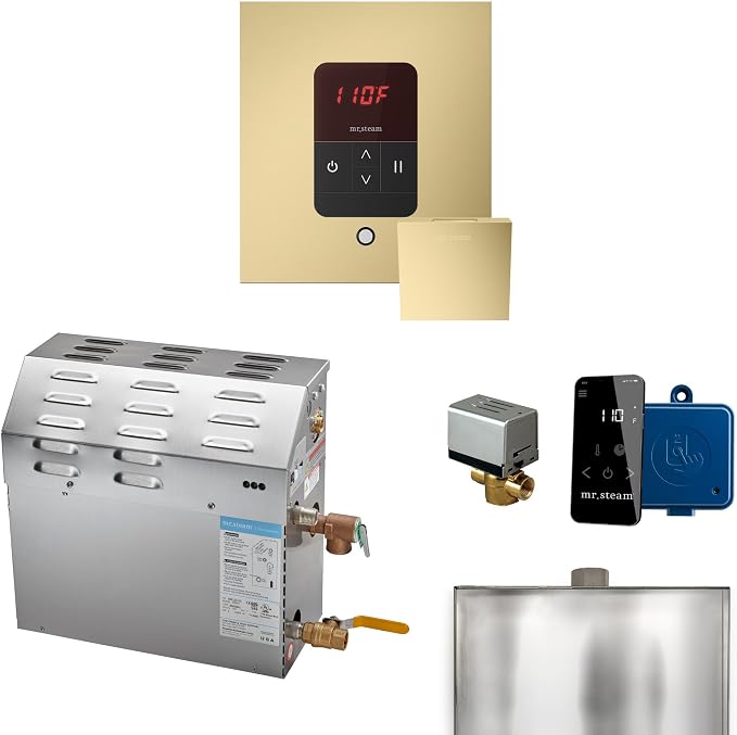 Mr Steam MS 12kW Steam Shower Generator Package w/square iTempo Control in by MrSteam