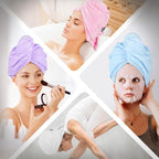 AIDEA Microfiber Hair Towel, Open Wide-End Hair Towels, Super Absorbent Hair - Image 8