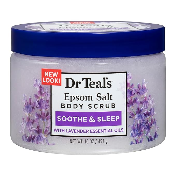 Dr Teal's Pure Epsom Salt Body Scrub, Soothe & Sleep by DrTeals
