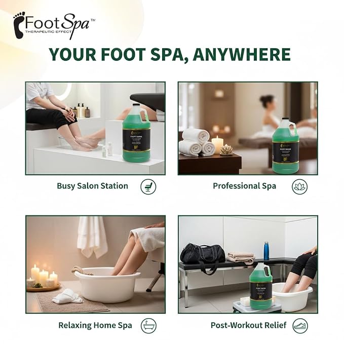 FOOT SPA - Foot Soak - Cleanses, and Refreshes - Made - 128 Oz Gallon - Bulk - Image 4