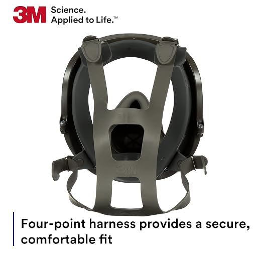 3M Full Facepiece Reusable Respirator 6800, Large Lens, ANSI High Impact Eye - Image 4
