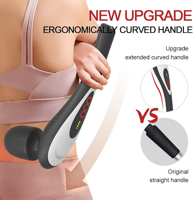 Rechargeable Personal Hand Held Deep Tissue Vibrating Massager - Image 3