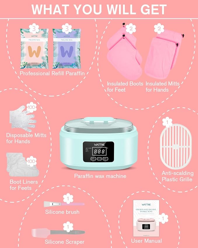 Paraffin Wax Machine for Hand and Feet -Paraffin Wax Warmer Moisturizing Kit - Image 7