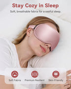 Weighted Blackout Sleep Mask for Women, 3D Contoured Zero Eye Pressure - Image 7