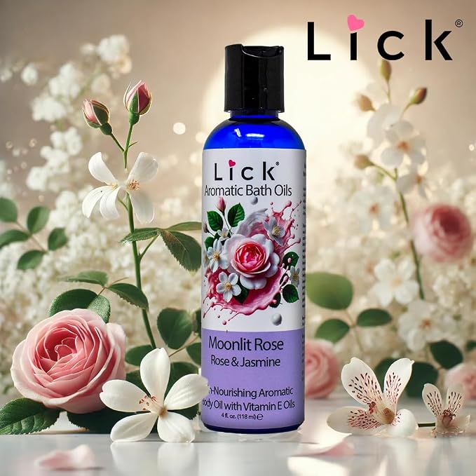 Lick Midnight Rose & Jasmine Aromatic Bath Oil - Image 2