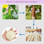 Natural Loofah Exfoliating Face Scrubber, Shower loofah Facial Scrubber - Image 5