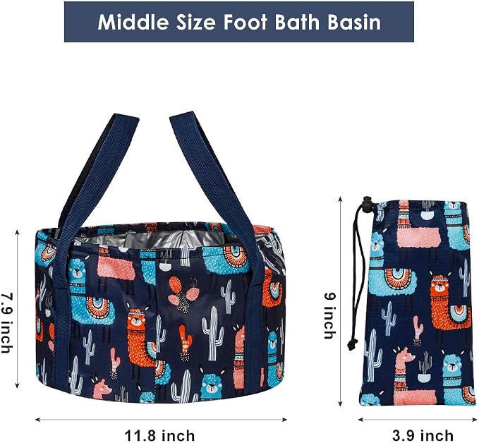 Collapsible Foot Bath Basin for Soaking Feet, Portable Foot Bath Tub Bag - Image 3