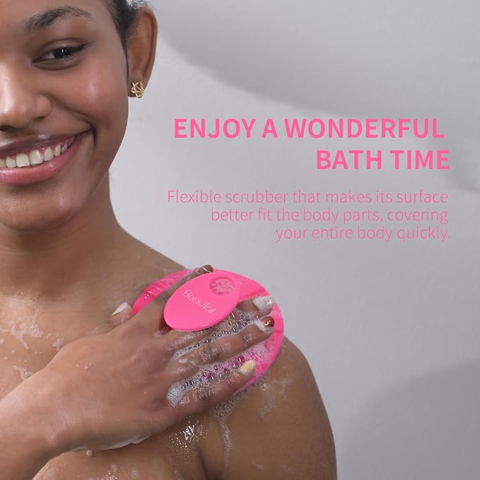 Silicone Body Scrubber 2 Pack, BEAUTAIL Shower Bath Scrubber, More Hygienic - Image 6
