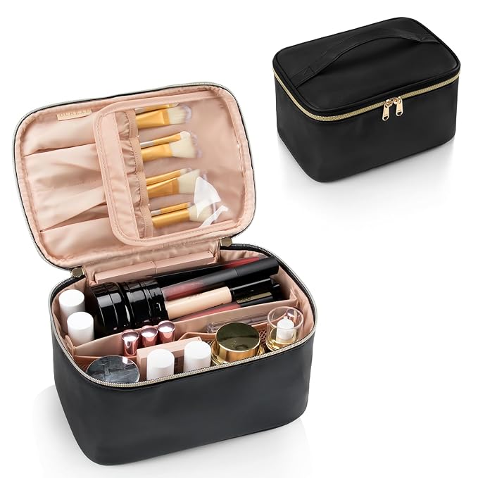 OCHEAL Makeup Bag, Portable Cosmetic Bag, Large Capacity Travel Makeup Case by OCHEAL