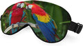Macaws Parrot Silk Sleep Mask Tree Branch Bright Bird Tropical Eye Mask by Unknown