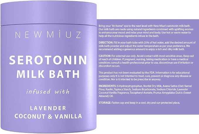 Creamy Coconut Lavender Milk Bath Soak Powder Moisturize Skin Calm Vanilla - Image 8