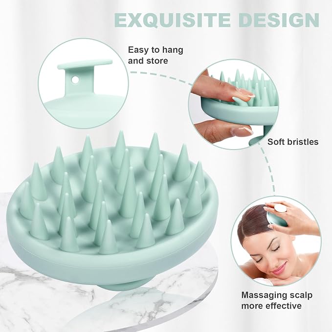 Meartchy Silicone Scalp Massager, Scalp Scrubber - Image 3