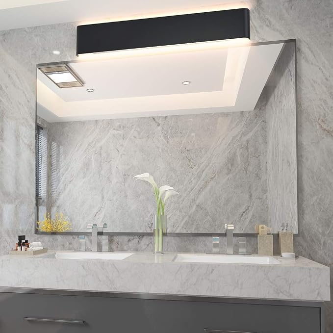 Aipsun 30W/32.6in Modern Black Vanity Light Indoor Modern Rectangular LED Wall - Image 3