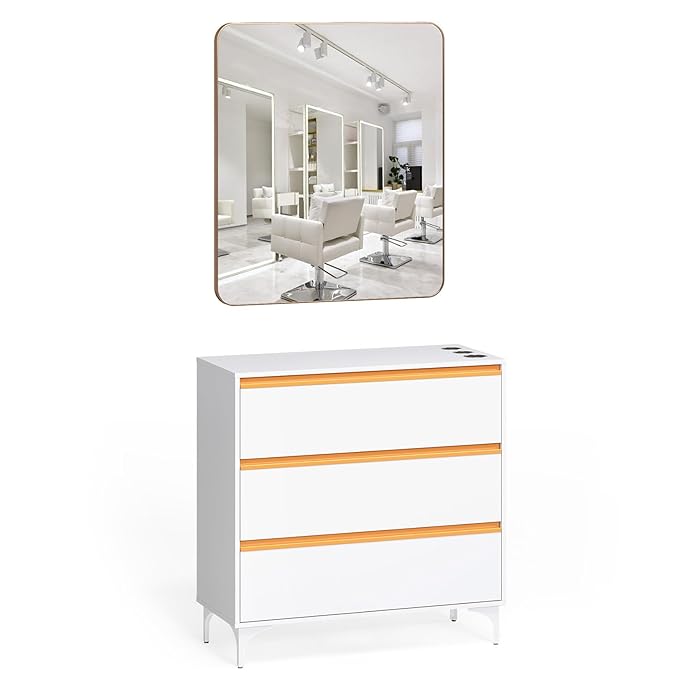 OmySalon Salon Station for Hair Stylists, Free Standing Barber Cabinet - Image 2