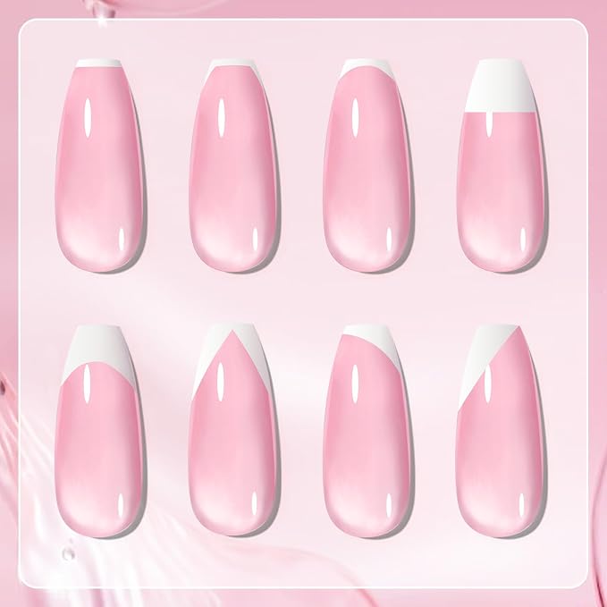 Born Pretty French Manicure Kit, Nail Stamper and 2Pcs Gel Nail Polish - Image 3