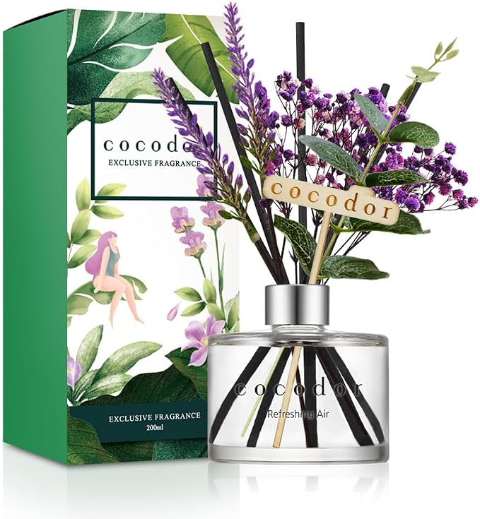 COCODOR Lavender Reed Diffuser/Refreshing Air/6.7oz/1Pack / Home Fragrance by COCODOR