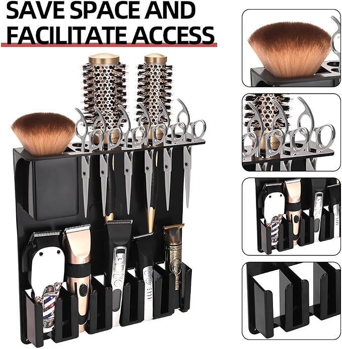 Clipper Holders Barbers Organizer, Curling Irons - Image 3