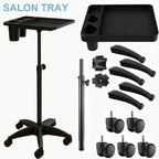 Salon Rolling Tray, Height Adjustable Tattoo Tray Rolling Cart, Storage Utility - Image 4