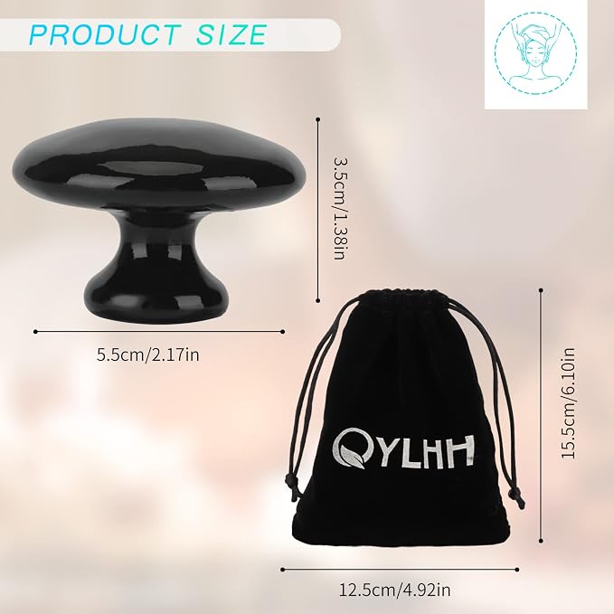 4 Pcs Mushroom Hot Massage Stones Set Natural Bian Warm Rocks Kit - Image 5