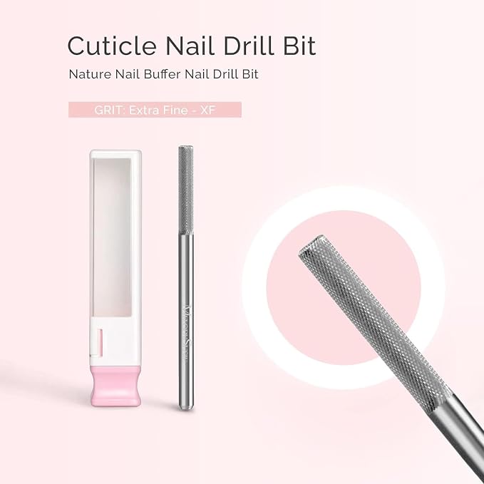 MelodySusie Nature Nail Buffer Nail Drill Bit 3/32'', Professional Safety - Image 2