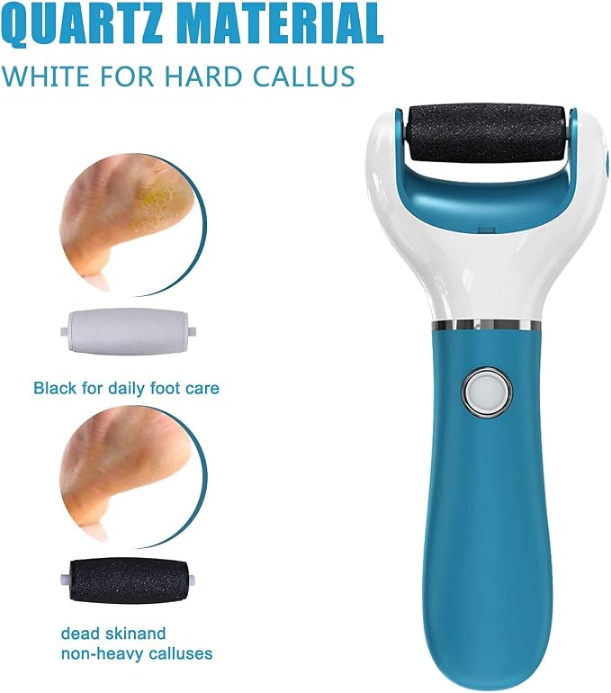 Electric Foot File Callus Remover Professional, 2-Speed Rechargeable Pedicure - Image 5
