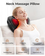 Electric Neck Massager Pillow, Ultra-Quiet Corded Neck and Shoulder Massager - Image 3