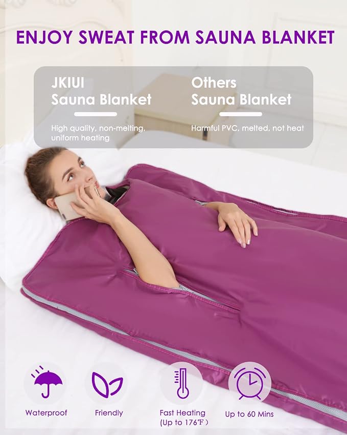 Sauna Blanket Detox Upgrade Zippers Far Infrared Sauna Blanket Body Sauna - Image 3