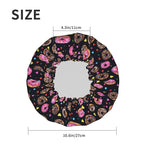 Doughnut Donuts Shower Cap For Women Reusable Waterproof Double Layers Bath Cap - Image 5