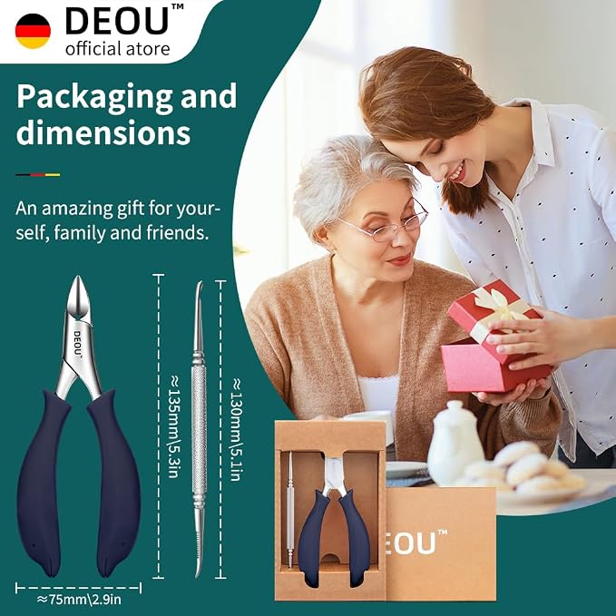 DEOU Podiatrist Toenail Clippers Ingrown Toenail Tools - Image 6