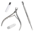 Professional Manicure Tools Set, Stainless Steel Cuticle Nipper, Upgrade Gel by HIFAU
