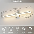 JUSHENG Brushed Nickel Vanity Lights - Image 6