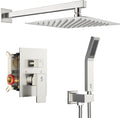 SR SUN RISE 12 Inches Bathroom Luxury Rain Mixer Shower Combo Set Wall Mounted by SRSUNRISE