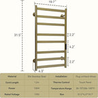 Towel Warmer Rack, Brushed Heated Towel Rack - Image 7