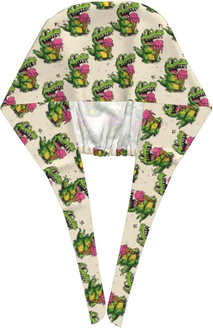 Alligator Ice Cream Working Cap, Scrub Cap - Image 3