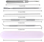 jindian Ingrown Toenail Pedicure Tool Kit Nail File and Nail Lifter Pusher - Image 2