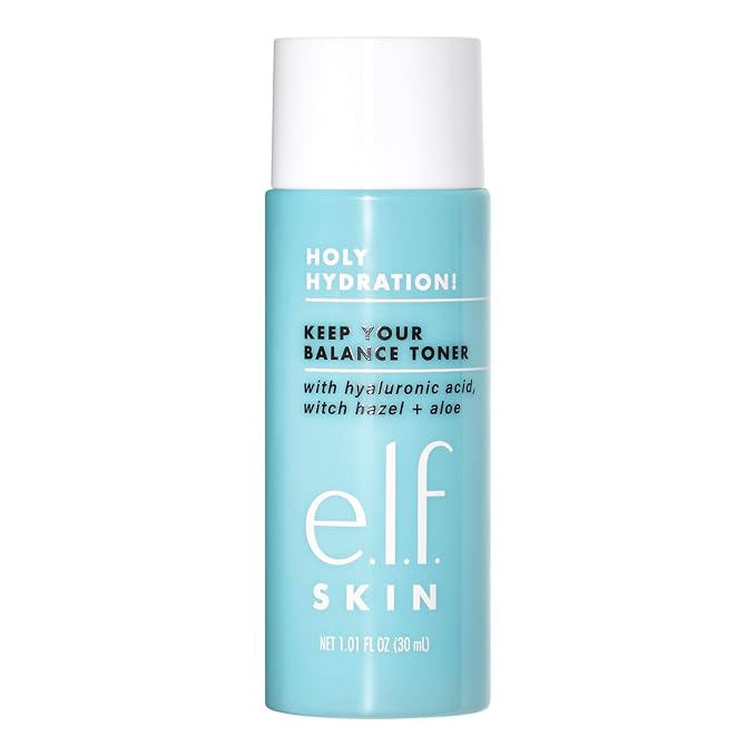 e.l.f. Skin Holy Hydration! Keep Your Balance Toner Mini, Refreshing, Removes by elf