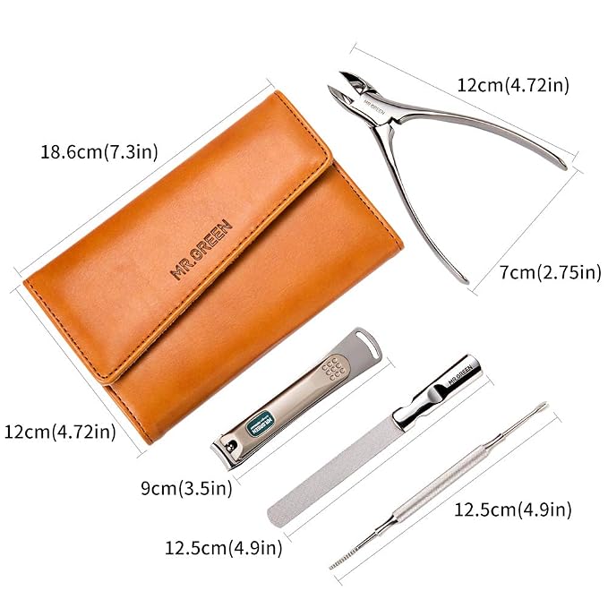 4 Pcs Manicure Set, Pedicure Sets, Nail Clipper Stainless Steel Professional - Image 4