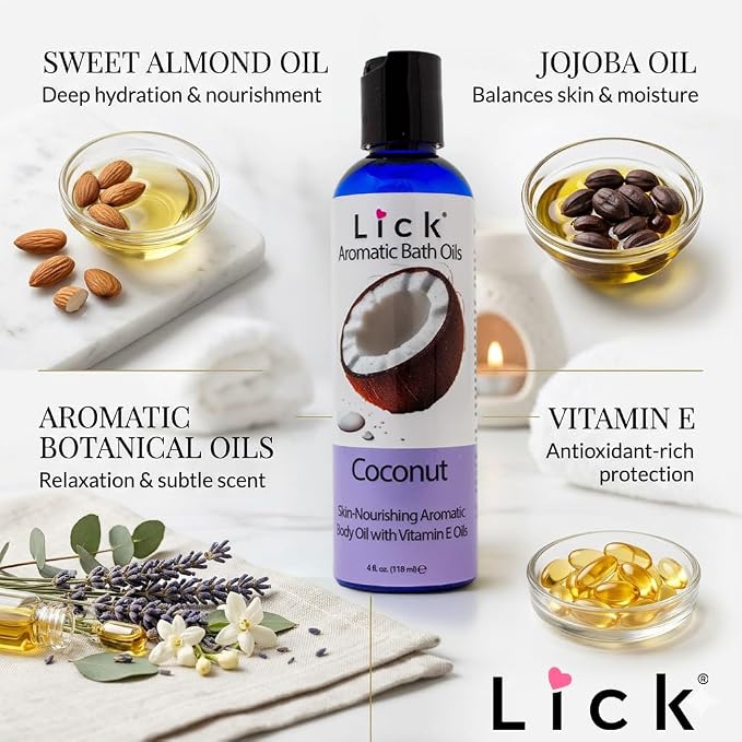 Lick Coconut Aromatic Bath Oil - Image 4